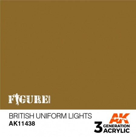 AK11438 Краска акриловая 3Gen British Uniform Lights