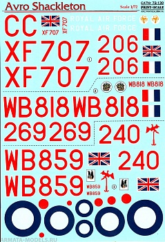 PS72-130 Декаль Avvo Shackleton