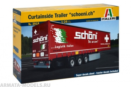 3918ИТ Прицеп  CURTAINSIDE TRAILER Italeri