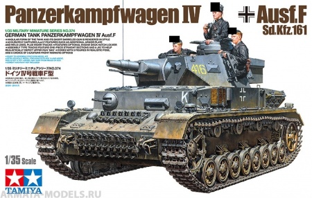 35374T Немецкий танк  Panzerkampfwagen IV Ausf.F Tamiya