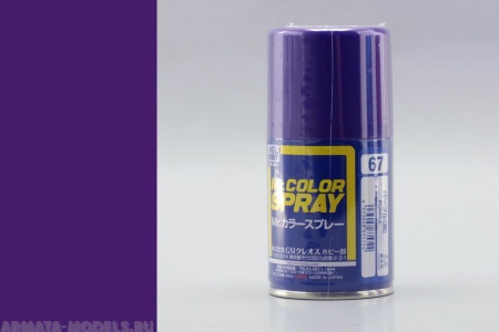 S067 Краска в баллончиках т.м. MR.HOBBY 100мл  PURPLE