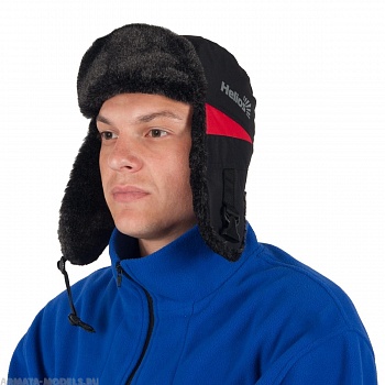 Ушанка Viking, Мех Меланж /Мембрана, цв.черный/красный р.L Helios