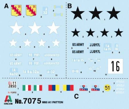 7075ИТ Танк M60A1 Italeri