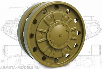 35220MIN КВ-1, КВ-1Э, КВ-2, КВ-6, Т-150 Опорный каток  (Обр. 41-42гг)