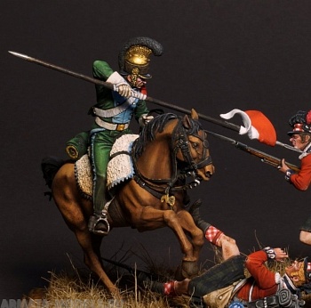 VD-54022(M). Французский шеволежер (№2), 1815 г. Материал - белый металл.