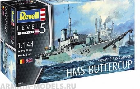05158 Британский корвет типа «Флауэр» HMS Buttercup Revell