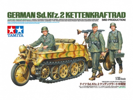 35377T Мотоцикл Kettenkraftrad Mid Tamiya