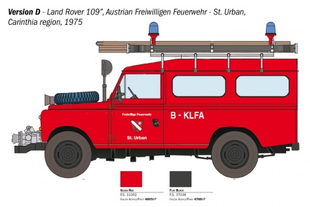 3660ИТ Автомобиль LAND ROVER FIRE TRUCK Italeri