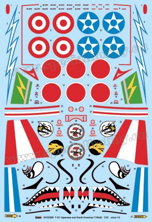 SH32066 T-33 Japanese and South American T-Birds Special Hobby