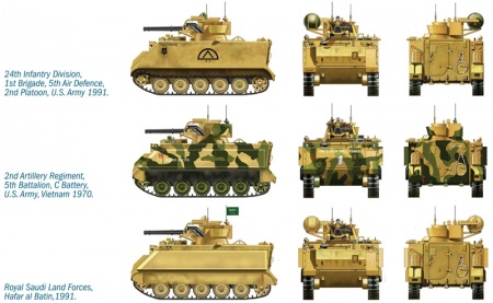 7066ИТ Бронетранспортер М 163 Vulcan Italeri