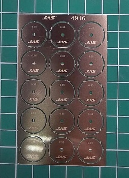 4916J Диск для ревитера d 15 мм, шаг 0,35 мм, 15 шт.