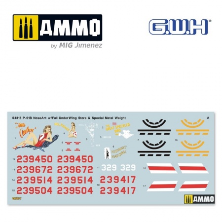 S4815 Самолет P-61b Noseart+Weapons (лимитированная серия) Great Wall