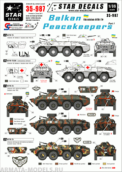 35-987SD Balkan Peacekeepers # 1. Ukrainian BTR-70.