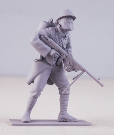 35696 Фигуры, Французская пехота в противогазах (1916 г.) ICM
