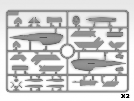 48402 KDA-1(Q-2A) Firebee, Американский беспилотный самолет ICM