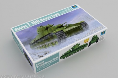 09590P Soviet T-100 Heavy Tank Trumpeter