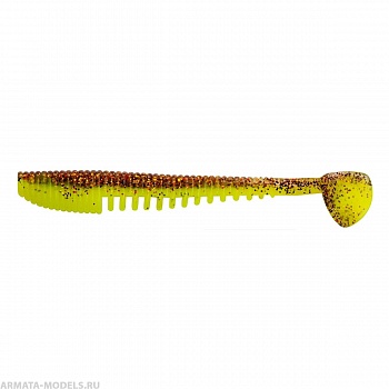 Виброхвост Varuna 4,33"/11см Golden Lime 7шт. (HS-35-048) Helios