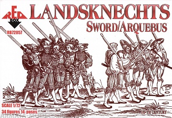 RB72057 Фигуры Landsknechts (Sword/Arquebus) 16th century  RB72057 Фигуры Landsknechts (Sword/Arquebus) 16th century