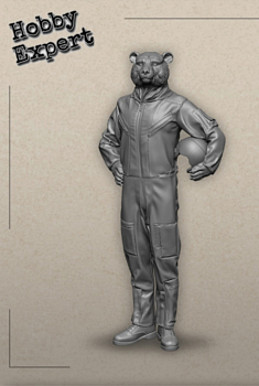 HE-022 Миниатюра Пилот Медведь 4 см