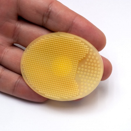 B37001yeIRP Коврик для мытья кисти силиконовый, желтый