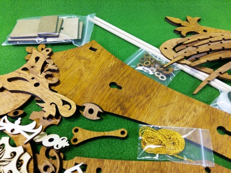 7001 часы деревянные сборная модель СВ Модель