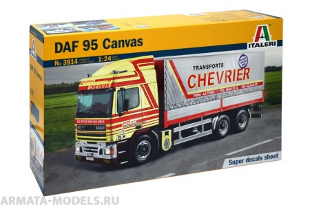 3914ИТ ГРУЗОВИК DAF 95 CANVAS TRUCK Italeri