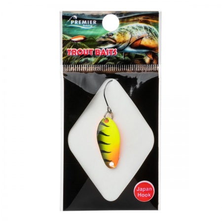 Микро приманка Beetle S 2гр цв. 206 Желтый-черноспинка PREMIER( цена указана за упаковку, в количестве 5шт.)