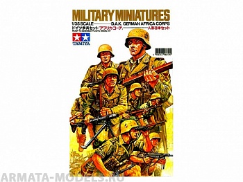 35037T Немецкие пехотинцы (африканский корпус) 8 фигур в тропической униформе