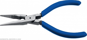 22175-3-14_z01 Тонкогубцы БУЛЬДОГ Мини, хромоникелевая сталь, обливные рукоятки, 140мм