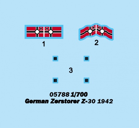 05788P German Destroyer Z-30 Trumpeter