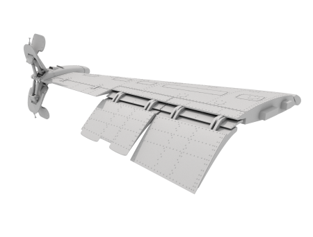 AM0037 Крылья с выпущенной механизацией для Грача AM0037 Крылья с выпущенной механизацией для Грача