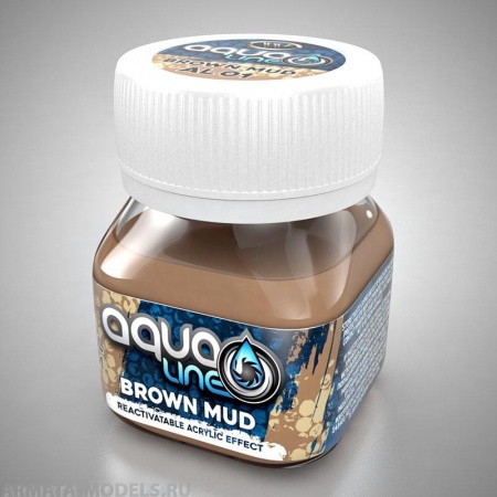 AL-01 Тонировочная паста AQUALINE  коричневая грязь