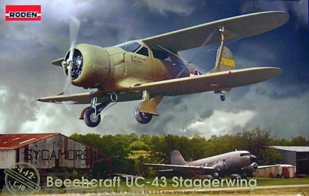 Rod442 Самолёт Beechcraft UC-43 Staggerwing Roden