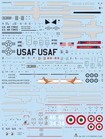 1450ИТ Самолет C-27J SPARTAN / G.222 Italeri