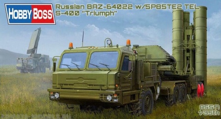 85517 ЗРК Russian BAZ-64022 with 5P85TE2 TEL S-400 Hobby Boss