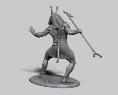 CHM-54158. Египетский бог Сет. 54 мм. Материал - смола. Chronos Miniatures
