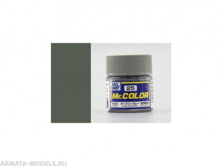 C025 Краска 10мл  DARK SEAGRAY