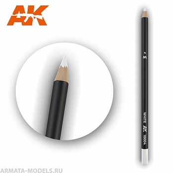 AK10004 Карандаш для везеринга Watercolor Pencil White (Box - 5 units)