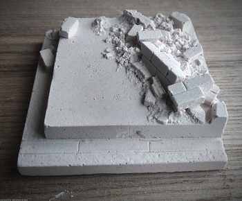 Б02AB Фрагмент тротуара с кирпичным ломом