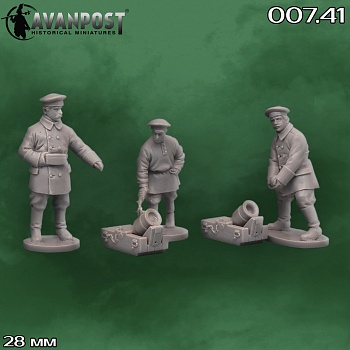 007.41АП 1/2-пудовая мортира с расчётом (1854-1856)