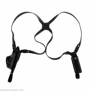 Кобура операт. под ПМ вертик. с запасной обоймой ПМ черная (HS-ОК-1-Нч) Helios