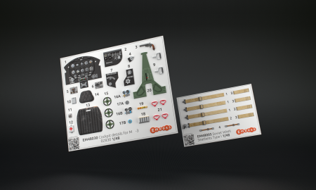 EM48030 Детали кабины МиГ-3 Trumpeter 1:48 (3D декаль)