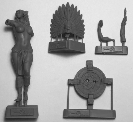 CHM-120.003. Миры Фэнтези: Жрица. 120 мм. Материал - смола. Chronos Miniatures