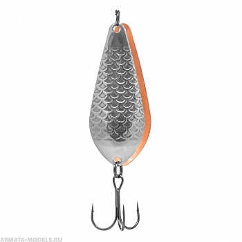 Блесна Колеб.тандем Атом М 14гр 04/03 серебро чешуя/медь (PR-AM-14-04/03) Premier( цена указана за упаковку, в количестве 5шт.)
