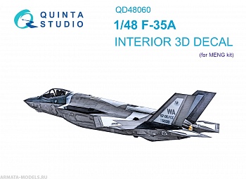 QD48060 3D Декаль интерьера кабины F-35A (Meng)
