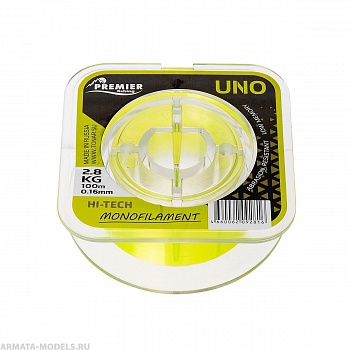 Леска UNO 0,16mm/100m F.Yellow Nylon PREMIER fishing (PR-U-Y-016-100)( цена указана за упаковку, в количестве 5шт.)