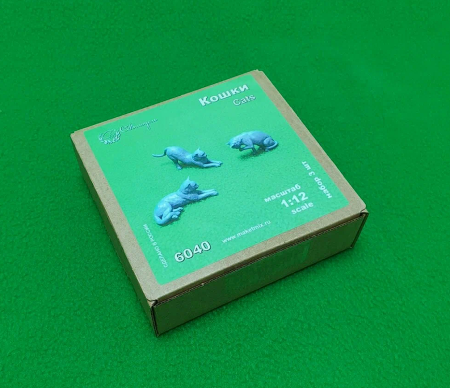 6040 кошки набор 3 шт масштаб 1:12 СВ Модель