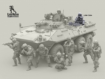 LRM72084 Современный солдат Российской Армии - пулеметчик с 12,7 мм пулеметом Корд на сошках - 29