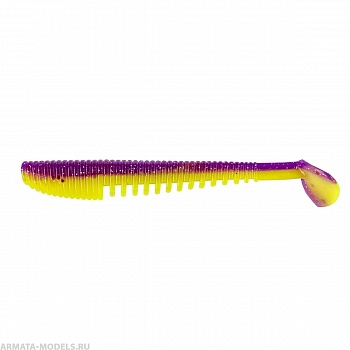 Виброхвост Varuna 4,33"/11см Fio & Acid lemon 7шт. (HS-35-027) Helios