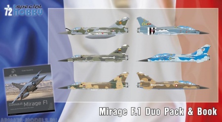 SH72414 Mirage F.1 Duo Pack & Book Special Hobby